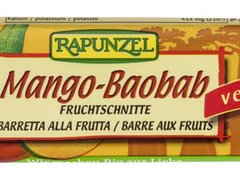 Baton de fructe cu Mango si Baobab Rapunzel 40g